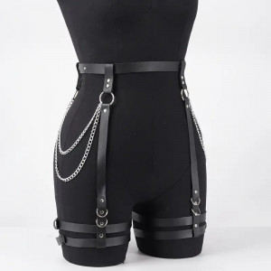 Steampunk gothic belt underbust lacing corset