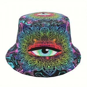 Psychedelický bucket hat – All Seeing Eye