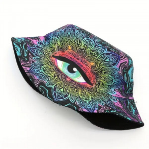 Psychedelický bucket hat – All Seeing Eye