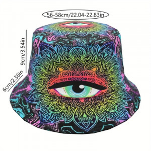 Psychedelický bucket hat – All Seeing Eye