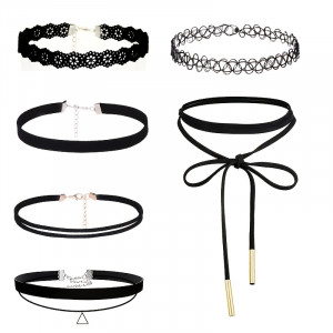 6ks Sada Dámských Choker Náhrdelníků