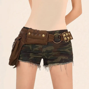 Steampunková ledvinka na bok se šněrováním a krajkou