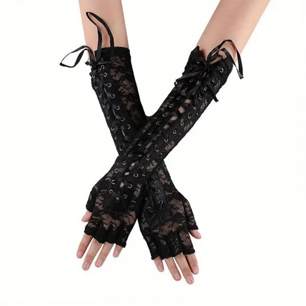 Elegantní Krajkové Gothic Rukávníky