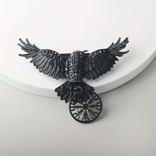 Viking Spona do vlasů Orel & Vegvisir