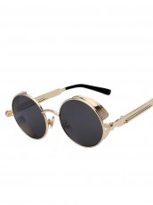 Steampunk Retro Blinder Round Sunglasses Vintage