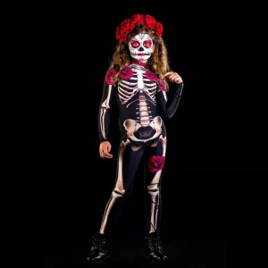 Mrtvá nevěsta overal halloween kostým kostra pro děti