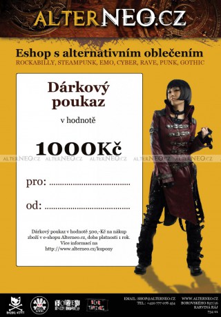 Gift certificate 1000Kč