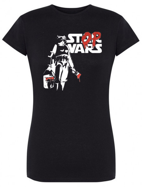 Koszulka damska Banksy STOP WARS