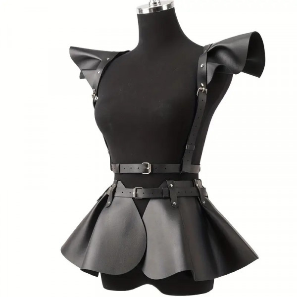 Steampunk gothic belt underbust lacing corset