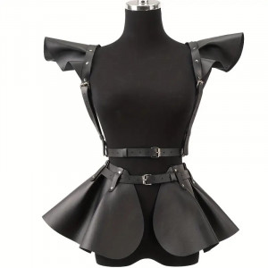 Steampunk gothic belt underbust lacing corset