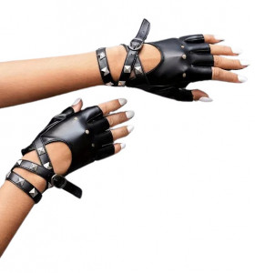 Stud Leather Gloves
