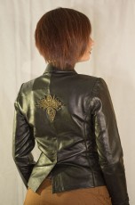 Luxury Steampunk real Leather Jacket