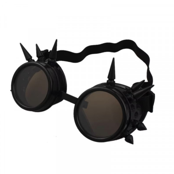 Steampunk Goggles with Spikes Brass