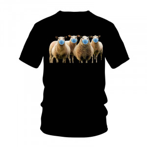 Tričko Ovce s rouškama